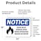 Signmission Door Must Remain Open When Operating Sign With Symbol, 24 in W x Rectangle, Vinyl Decal OS-2PACK-NS-D-1824-L-11510 - alternate 3